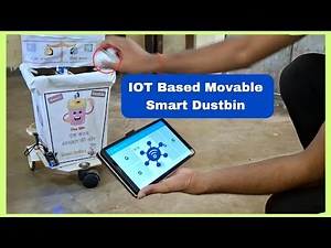 New Iot based movable smart dustbin electronics project