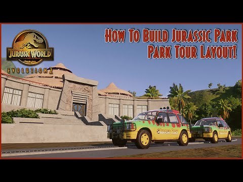 PARK TOUR LAYOUT! | HOW TO BUILD JURASSIC PARK | TUTORIAL