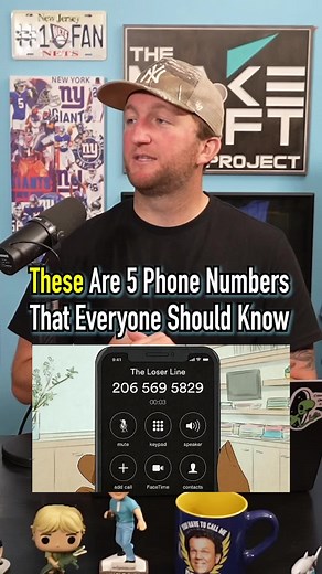 FIVE Phone Numbers That EVERYBODY Should Know! #fyp #phone #call #funfact #knowledge