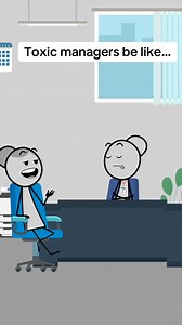 40K views · 1.3K reactions | Toxic managers be like ‍ #animation #animationmeme #work #worklife #manager #managersbelike #usa | Sleek Animations | Facebook