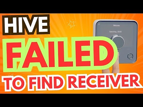 Hive thermostat failed to find receiver