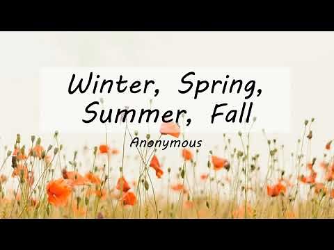 Winter, Spring, Summer, Fall | Poems for Kindergarten and Kids