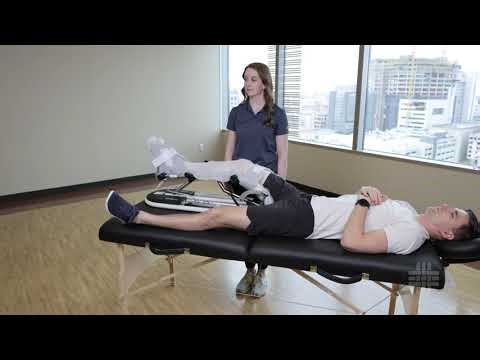 Application and Removal of the Continuous Passive Motion (CPM) machine