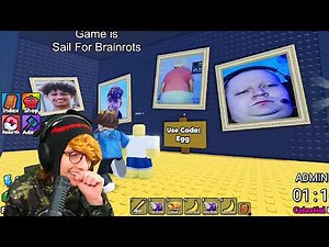 KreekCraft plays Roblox Sail For Brainrots with Steak and Caylus