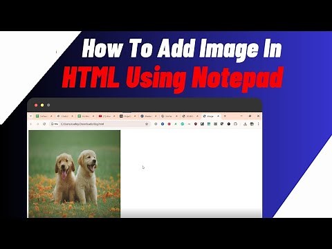 How To Add Image In HTML Using Notepad | Insert Picture In HTML