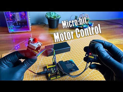 How to control a DC motor using the Micro:bit board | Motor controlling with Micro:bit #microbit