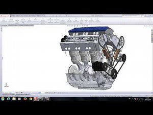 Solidworks Motor V6