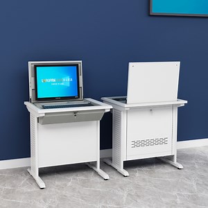[Hot Item] Training Room Computer Table Steel-Wood Combination