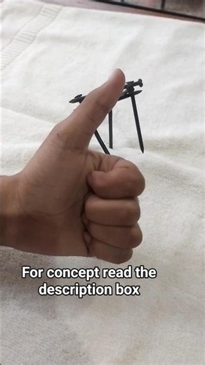 “Can You Balance 6 Nails on 1 Nail? Mind-Blowing Science Trick!” # short #viralshorts