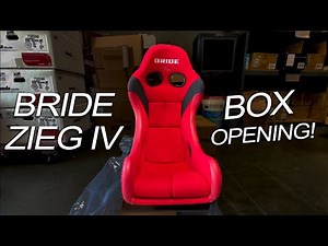 BRIDE ZIEG IV Bucket Seat and Seat Rails -Box Opening!
