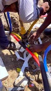 Heavy Cable Jointing Step-by-Step | 240 sqmm Cable Connection