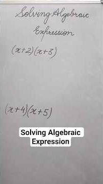 Solving Algebraic Expressions #education #trending #maths #viral #shorts
