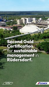 🏆Getting the gold for sustainability! The Concrete Sustainability Council (CSC) has recognized our Rüdersdorf cement plant with a Gold Certificate for its more sustainable practices. As part of the Carbon Neutral Alliance, Rüdersdorf is at the forefront of carbon reduction and capture innovation, pioneering technologies that we can scale to our worldwide operations. Through our #FutureInAction we are becoming a more sustainable company and building a path to carbon neutrality. Learn more about 