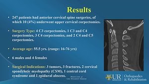 Upper Cervical Corpectomy: Outcomes and Complications