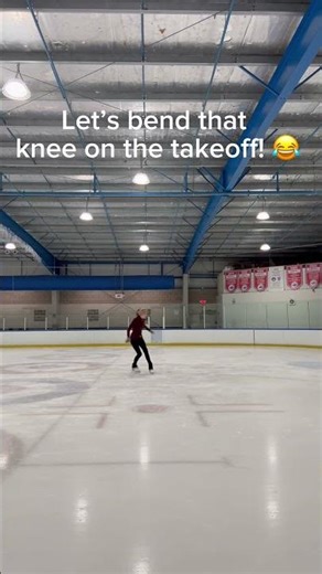 Slow motion loop jump- common error with adult skaters.