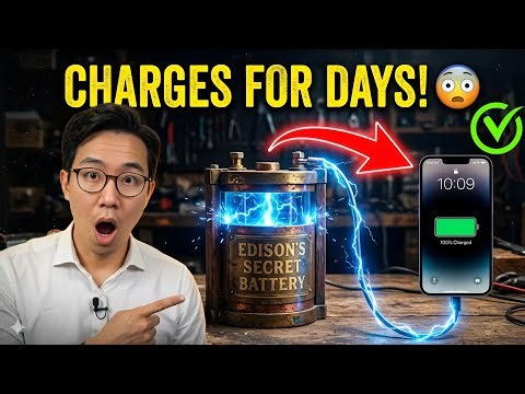 The Forgotten Battery That Can Charge Your Phone for DAYS! (Edison’s Secret Tech EXPOSED)