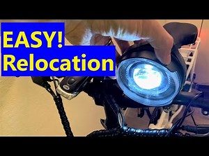 Quick DIY Front Light Relocation for Lectric XP 3.0 Ebike