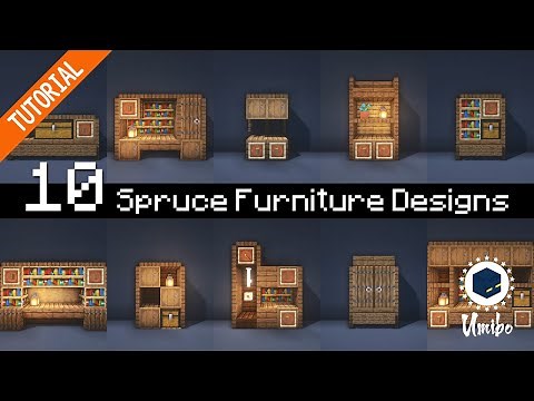 10 Spruce Furniture Designs for Minecraft
