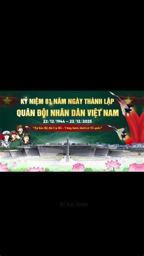 backdrop kỉ niệm 81 năm ngày thành lập quân đội nhân dân Việt Nam