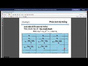 Bài 5: Lý thuyết điều khiển tự động - 17.4.2020