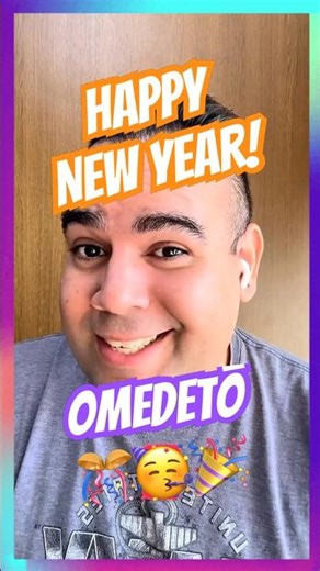 Today’s Japanese phrase: Happy New Year! 🥳 🇯🇵✨Omedetō = おめでとう🎊