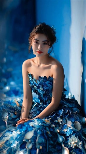 "Spoon into Style: Exquisite Gown Designs!"👗😯