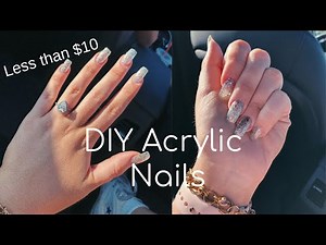 Acrylic Nails at home DIY Easy (Kiss Nail Kit)