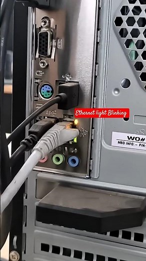 Ethernet Light Blinking🚦? why? #EthernetLight #NetworkTips #shorts