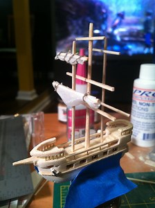 Making a 2 Inch Ship From Balsa and Basswood