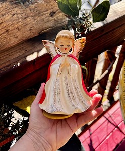 Vintage 1940 1950 Christmas Angel Rotating Music Box Mid Century Praying Angel “silent Night” Napco Japan Retro Kitsch Decor - Etsy