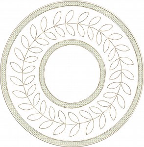 Primitive Candle Mat Embroidery Design for Machine Stitching - Digital Download - Etsy