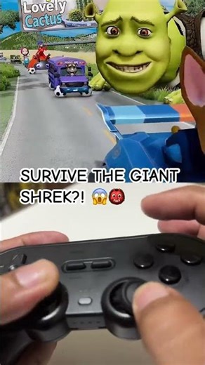 IMPOSSIBLE ESCAPE: Happy Cars vs. Giant Shrek (BeamNG.drive)