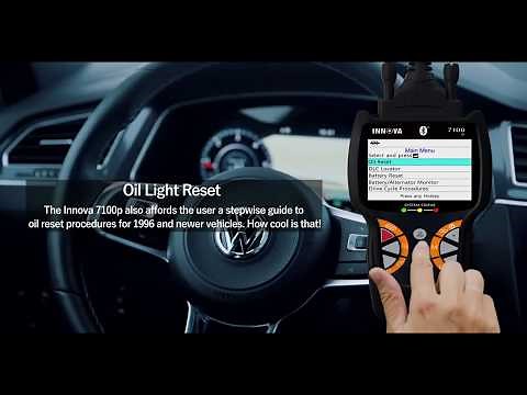 INNOVA 7100P Live Car Data Enhanced Scan Tool with Battery Registeration Oil Reset
