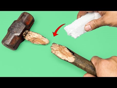 Even Skilled Carpenter Don't Know This! How To Make a Hammer Handle With Plastic!