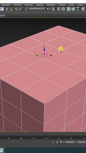 Vertex - Editable Poly in 3ds Max | Ahsaan Rehman |#Shorts