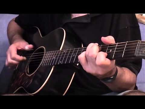 Kathy's song - Paul Simon fingerpicking guitar