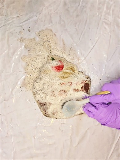 Cute Cupcake Scrub 🧁 #asmr #scrubbing #CleanTok #relaxing #satisfying