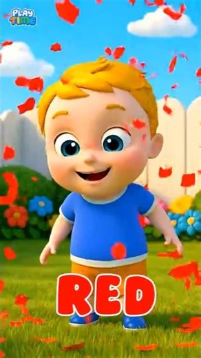 Pop The Color Balloons 🔴🟡🟢🔵 Kids Learn Colour Song Baby Cartoon Nursery Rhymes #shorts