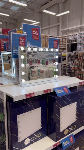 Half Price Wall Mirrors and Clocks This Week