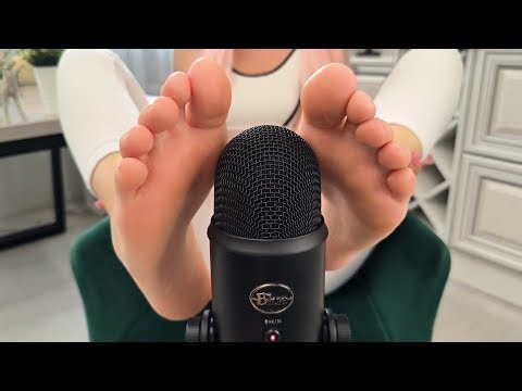 ASMR BEST FEET MIC TOUCHING | FOOT SOUNDS | NO TALKING