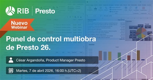 webinar Nuevo Panel de control multiobra de Presto 26 martes 704-20260407