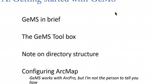 Getting Started With GeMS, Part A