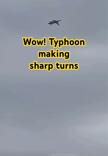 Typhoon Jet Makes Insane Sharp Turns | Extreme High-G Maneuvers