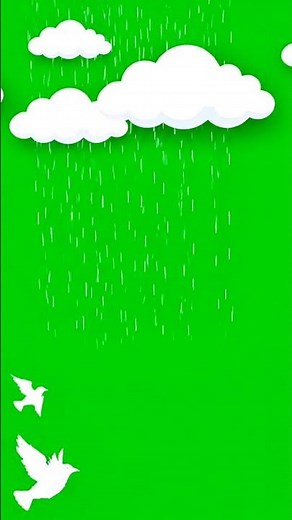 Raining cloudes Green screen background | Clouds vfx overlay No copyright video #gfxpack