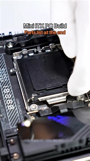Mini ITX PC Build #pcbuild #pcbuilding #pc #techtok #pcgaming