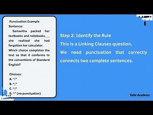 SAT Reading & Writing | Domain: Standard English Convention | Example of Punctuation Marks