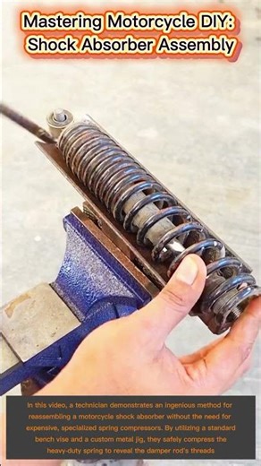 Mastering Motorcycle DIY: Shock Absorber Assembly