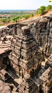 10K views · 321 reactions | The Kailasa temple, also known as ‘Cave 16’ of the Ellora Caves, is notable for being the largest monolithic structure on earth that was carved out of a single piece of rock. The temple is located in India. #temple #cave16 #india #history #Amazing #architecture #beautiful #videos #photo #tbt #reels #trending | Aman Khalid Kaan | Facebook
