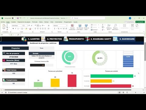 Administración de Múltiples Proyectos en Excel | Gestión de Portafolio de Proyectos Excel