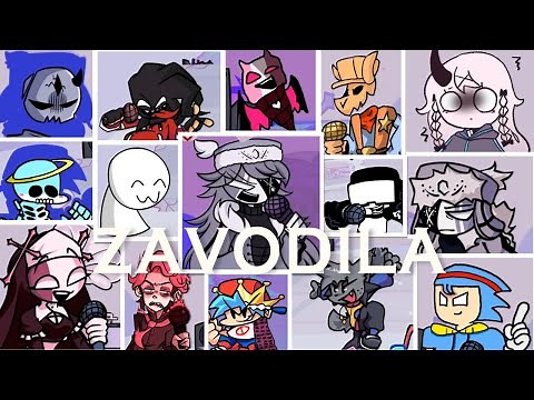 FNF Zavodila But - Different Characters Sing It (Everyone Sings Zavodila)